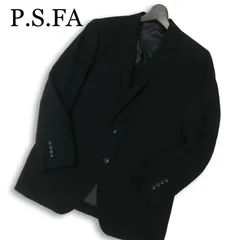 P.S.FA パーフェクトスーツファクトリー 春夏★ 背抜き テーラード ジャケット Sz.98AB6 メンズ 黒のサムネイル