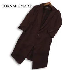 TORNADOMART トルネードマート 春夏★ ブライトメッシュ 7分袖 ロング ジャケット チェスター コート Sz.M メンズのサムネイル