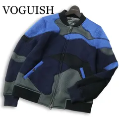 VOGUISH ヴォーギッシュ ルパート 2WAY リバーシブル★ メッシュ カモフラ 迷彩 ジャケット ブルゾン Sz.M メンズ 紺のサムネイル