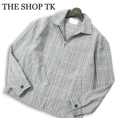 THE SHOP TK タケオキクチ 春夏★ グレンチェック ブルゾン ジャケット Sz.M メンズのサムネイル