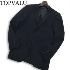 TOPVALU トップバリュ イオン 春夏 背抜き★ チェック テーラード ジャケット Sz.92Y5 メンズ 紺 ネイビーのサムネイル
