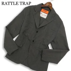 UNIVERSAL OVERALL × RATTLE TRAP ユニバーサルオーバーオール メンズビギ 春夏★ テーラード ジャケット Sz.S メンズ 灰のサムネイル