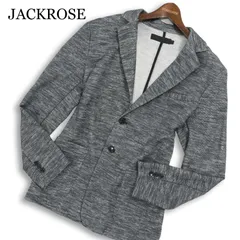 Luv maison JACKROSE ジャックローズ 春夏 メランジ★ 2B スリム アンコン テーラード ジャケット Sz.46 メンズ グレーのサムネイル
