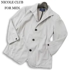 NICOLE Selection ニコル セレクション 春夏 ワイヤー襟★ 七分袖 メッシュ テーラード ジャケット ブレザー Sz.46 メンズのサムネイル
