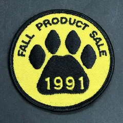 ビンテージ　ワッペン　『 フォールプロダクトセール 1991 』　古着　ツナギ　ハンドメイド　アメリカ　素材　パッチ　ワークシャツ　当時物　ビンテージ　USA　帽子　(WAP075)のサムネイル
