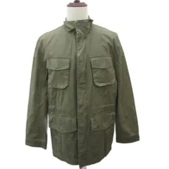 ティンバーランド Timberland M-65 ミリタリージャケット 上着 ミドル丈 L カーキ スタンドカラー /SM9 ■ECE006のサムネイル