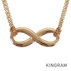 た*か様 Tiffany K18pg インフィニティ エンドレス ネックレス - メルカリ