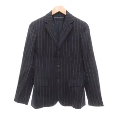 ラルフローレン RALPH LAUREN ピンストライプ テーラードジャケット リネン混 9 ネイビー /UO ■GY74のサムネイル