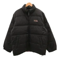ファーストダウン FIRST DOWN ダウンジャケット ハーフ丈 リバーシブル L 黒 ブラック 赤 レッド 無地 スタンドカラー /SD ■GY74