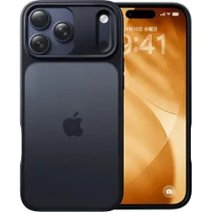 米軍MIL規格・指紋防止 CASEKOO iPhone 17 Pro 用 ケース 耐衝撃 滑り止め 指紋防止 米軍MIL規格 マット仕上げ ストラップホール付き 黄変防止 耐久性 カバー いphone17pro 用ケース 6.3 インチ マットブラック
