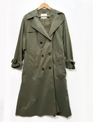 Barbour (10) バブアー ノンオイル　ナイロン　ロングコート トレンチコート 2001002 カーキ  K6-168のサムネイル