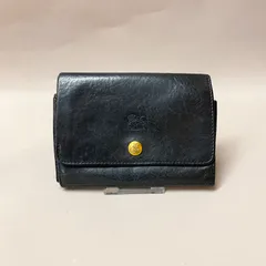 IL BISONTE イルビゾンテ 二つ折り財布 折りたたみ財布 ブラック 黒 レザー 本革 メンズ レディース 男女兼用のサムネイル