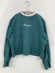 BROWNY ブラウニー スウェット F グリーン コットン スウェット 無地 前面プリント ブランドロゴ 刺繍 長袖 レディースのサムネイル