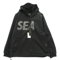 WIND AND SEA ウィンダンシー 24SS WDS-O-SIG-24-Q3-JK-01 Water Repellent Jacket フーデッド ロゴ ダブルジップ ジャケット ブラック系 M【中古】のサムネイル