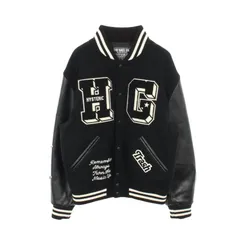 ヒステリックグラマー HYSTERIC GLAMOUR スタジャン TURN THE MUSIC UP 切替 ウール レザー スタジャン メンズ Used Aのサムネイル