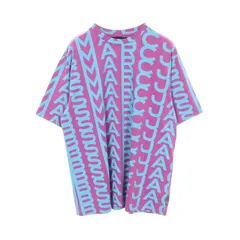 マークジェイコブス MARC JACOBS 半袖Tシャツ Monogram Big T-Shirt ロゴ総柄 クルーネック コットン Tシャツ メンズ Used Aのサムネイル
