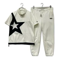 中古 メンズ ロックデュード ROCK・DUDE セットアップ 2(M) 白系 ホワイト 訳あり上下サイズ違い 半袖ハーフジップ×ジョガーパンツのサムネイル