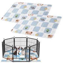 TokTech 洗えるペットシーツ 犬 猫 おしっこマット ペットマット ペット用 おしっこマット 50*70cm 2枚セット 大判サイズ 速乾 消臭 介護 制菌 超吸収 滑り止め 繰り返し使える ペット用 トイレ下敷きマット 多頭飼いに最適のサムネイル