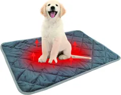 YFFSFDC ペットベッド 猫 犬 マット 暖かい ペット用 ブランケット ホットマット 物理的保温 睡眠マット 布団 寒さ対策 冬小動物 洗える 柔らかい 消臭 滑り止め 介護 小型 中型 猫 犬用 丸ごと洗える 繰り返し使用可能 エコ 制菌 ?色（48*のサムネイル