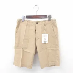 ドレステリア DRESSTERIOR タグ付 LE TiROiR パンツ ハーフ ショート ボタンフライ M 茶 ベージュ /TTのサムネイル