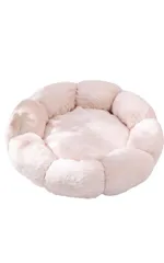 ふわふわペットベッドB 猫用品 選べる4カラー 冬用 クッション ペット用ベッド 冬寝袋 寒さ 猫用 小型犬用 寝床 ペットソファ 滑り止め 多機能 (ベージュ)のサムネイル