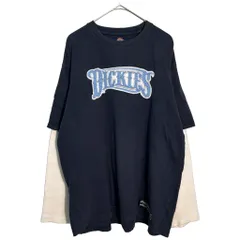 Dickies ディッキーズ  フェイクレイヤード 長袖Ｔシャツ サーマル ワーク ネイビー(メンズ XL)中古 古着 Y4459のサムネイル