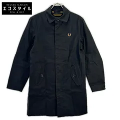 FRED PERRY　フレッドペリー　ブラック Twill Zip-Through Mac コート　3のサムネイル