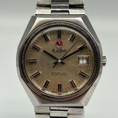 RADO Ticino 自動巻き時計 カットガラスステンレススチール - メルカリ