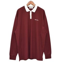 Miu Miu ミュウミュウ コットンピケドッキングロゴ長袖ポロシャツ