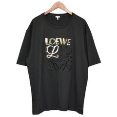 LOEWE ロエベ フロントアナグラム刺繍 Tシャツ ブラック XXLサイズ