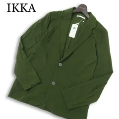 【新品 未使用】 IKKA イッカ 春夏★ リネン アサコン カノコ テーラード ジャケット Sz.L メンズのサムネイル