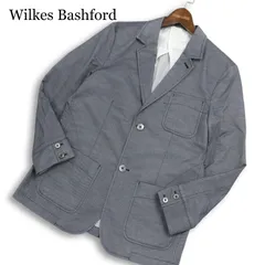 Wilkes Bashford タカキュー 春夏 背抜き ECO LINING★ アンコン テーラード ジャケット Sz.M メンズ グレーのサムネイル
