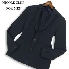NICOLE CLUB FOR MEN ニコルクラブ フォーメン 春夏 背抜き★ シアサッカー ストライプ テーラード ジャケット Sz.46 メンズのサムネイル