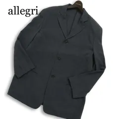 allegri アレグリ 春夏 麻 リネン混★ アンコン テーラード ジャケット Sz.50 メンズ 灰 グレー 大きいサイズのサムネイル