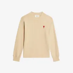 AMI アミ スモール ハート ロゴ ロングスリーブ Tシャツ ベージュ Lのサムネイル