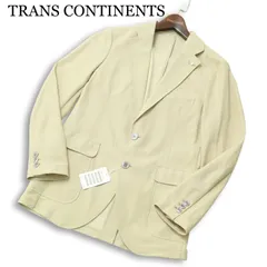 新品 未使用★ TRANS CONTINENTS トランスコンチネンツ 春夏★ ストレッチ アンコン テーラード ジャケット Sz.S メンズのサムネイル