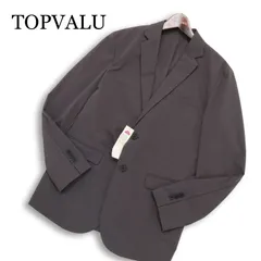 【新品 未使用】 TOPVALU トップバリュ イオン 春夏 吸汗速乾★ ストレッチ テーラード ジャケット Sz.M メンズ グレーのサムネイル