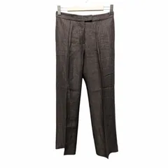 INCOTEX SLOWEAR インコテックス スラックスパンツ 1J800 D7054 ブラウン系 リネン 麻 サイズ40 66276