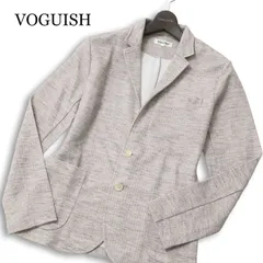 【美品】 VOGUISH ヴォーギッシュ ルパート 春夏 麻 リネン混★ スリム テーラード ジャケット Sz.M メンズ ベージュのサムネイル