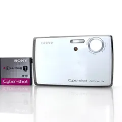 【ソニー】SONY Cyber-shot DSC-T33 ホワイト デジタルカメラ +バッテリー #U082のサムネイル