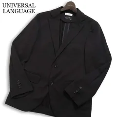 UNIVERSAL LANGUAGE ユニバーサルランゲージ 春夏 Breeze Cool★ テーラード ジャケット Sz.S メンズ 黒のサムネイル