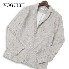 VOGUISH ヴォーギッシュ ルパート 春夏 リネン★ 麻混 杢調 アンコン テーラード ジャケット Sz.M メンズのサムネイル