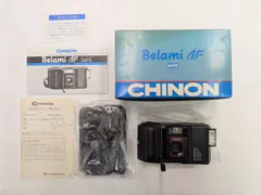 N【ヴィンテージ】CHINON Belami AF DATE フィルムカメラ 沈胴式 箱付き 備品付きのサムネイル