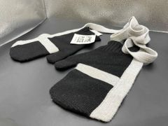 ISSEY MIYAKE イッセイ ミヤケ HOMME PLISSE FRAME AND BLOCKS HP33-AF406-15 ブラック ニット 手袋 タグ付 美品