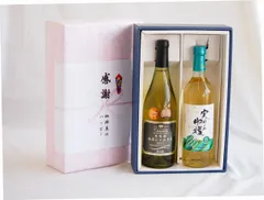 感謝の贈り物ボックス山梨県勝沼甲州100%辛口白ワインと国産ワインセット(実りの収穫 白辛口ワイン 辛口(山梨県)720mlグラン・シャンモリ山梨県勝沼甲州100%シュール・リー辛口白ワイン750mlのサムネイル