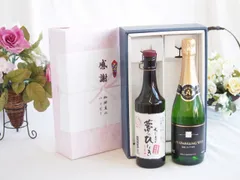 感謝の贈り物ボックス プレミアムな長期熟成麦焼酎と国産ワインセット(塩尻ナイアガラスパークリング白ワインやや甘口(長野県)720ml夢のひととき長期貯蔵5年熟成麦焼酎(大分県)720mlのサムネイル