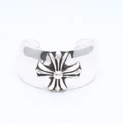 極美品 CHROME HEARTS クロムハーツ BANGLE WIDE CUFF CH PLUS CHプラス ワイドカフ バングル 重量約138.90g シルバー925 中古 4a004518のサムネイル
