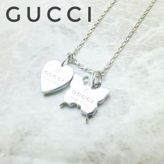 希少】グッチ✨ホエールテール ハート ネックレス sv925 付属品✨美品