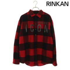 GOODENOUGH バックロゴプリント チェックシャツ M相当 - メルカリ