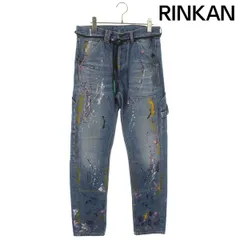 オフホワイト  OMYA012R19386021 ペイント加工デニムパンツ メンズ 29インチのサムネイル